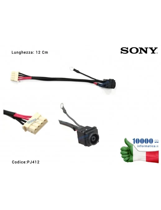 PJ412 Connettore di Alimentazione DC Power Jack PJ412 SONY VPC EH VPC-EH VPC EJ VPC-EJ PCG-71911M PCG-71811M PCG-71811L SVE15...