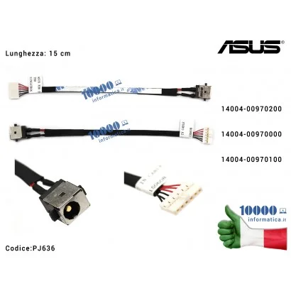 PJ636 Connettore DC Power Jack PJ636 ASUS N56 N56VM K56 K56C K56CA K56CM S56C S56CA X550C X550CA X550CC S550C S550CA S550CM K...