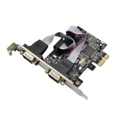 MC-PCIE-MCS2S MC-PCIE-MCS2S MicroConnect PCI Express ASIX AX99100 2S DB9 Serial RS232-Port I-343, 89220, 50676M