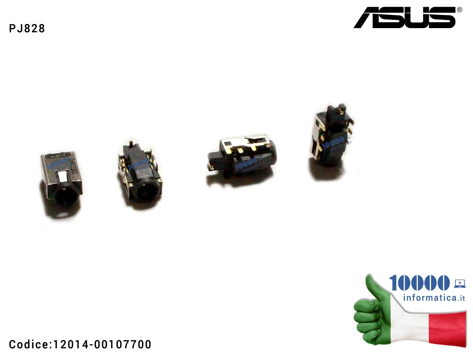 12014-00107700 Connettore DC Power Jack PJ828 ASUS X553 X553M X553MA D553MA R515MA F553 F553M F553MA K553 K553M K553MA X453MA...