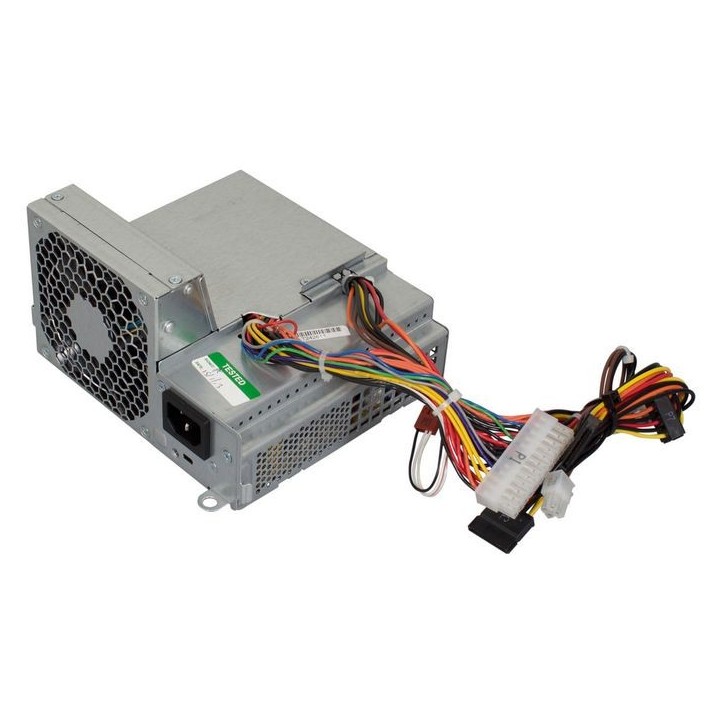 460974-001 HP 240W power supply unit for DC7900 Small Form Factor desktop, multiple DC outputs for system components. 462435-001