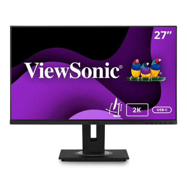 VG2756-2K ViewSonic 27" 16:9 2560 x 1440 QHD frameless SuperClear IPS LED Monitor with 5ms, HDMI, DisplayPort in, DisplayPort ou