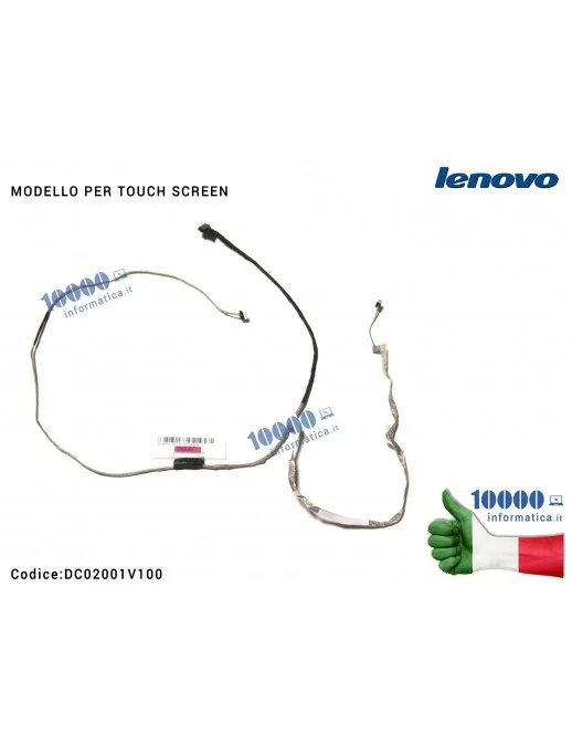 DC02001V100 Cavo Flat LCD LENOVO IdeaPad G500S G505S G510S [MODELLO TOUCH] DC02001V100