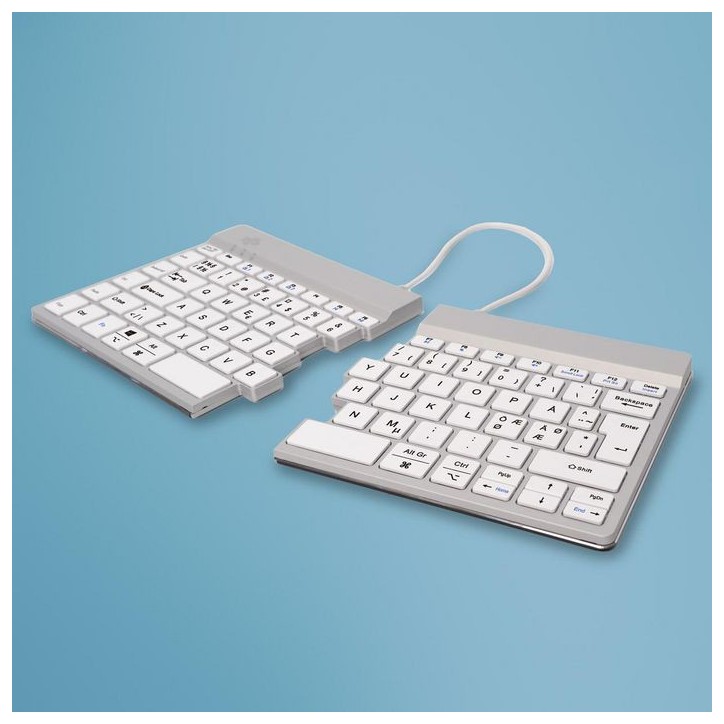 RGOSBPTWLWH R-Go Split Break keyboard, QWERTY (PT), bluetooth, white RGOSBPTWLWH R-Go Split Break keyboard, QWERTY (PT), bluetooth, white