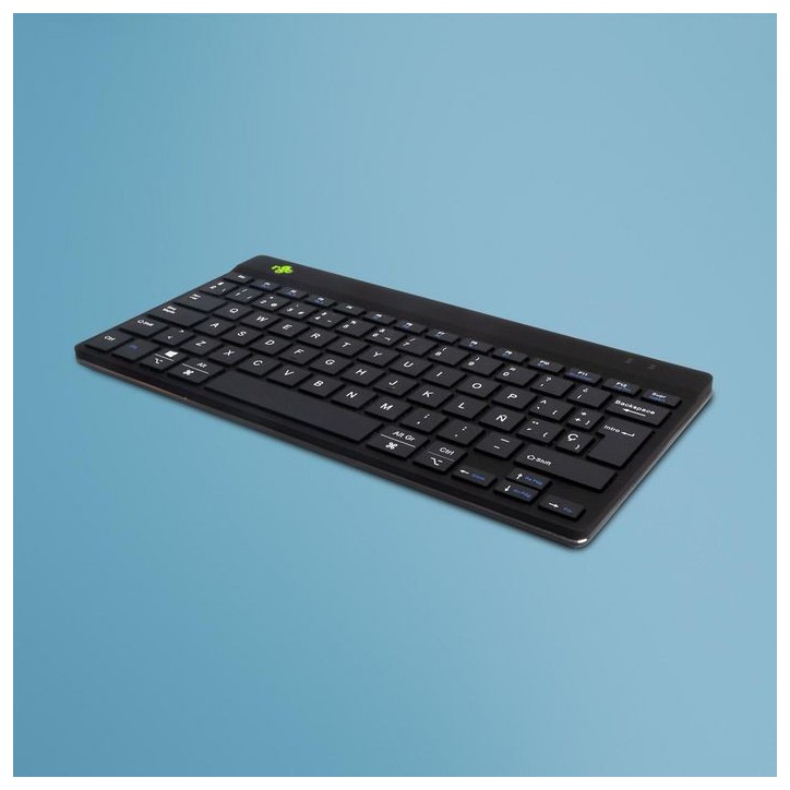 RGOCOESWLBL R-Go Compact Break keyboard, QWERTY (ES), bluetooth, black