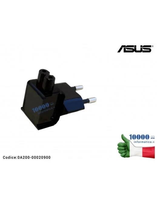 0A200-00020900 Connettore Plug EU per Alimentatore ASUS UX21A UX21E UX31A UX31E UX32A UX32V UX31LA UX302L UX301L UX32L TAICHI...