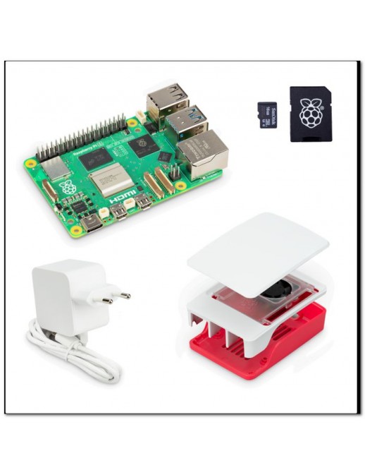 84858 84858 Raspberry Pi Consist of:br- Raspberry Pi 5 8GBbr- Raspberry Pi PSU Pi 5 white 27Wbr- µSD-KARTE RASPOS Bookworm 32...