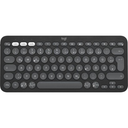 920-011795 920-011795 Logitech Pebble Keys 2 K380S Keyboard Rf Wireless + Bluetooth Qwertz German Graphite