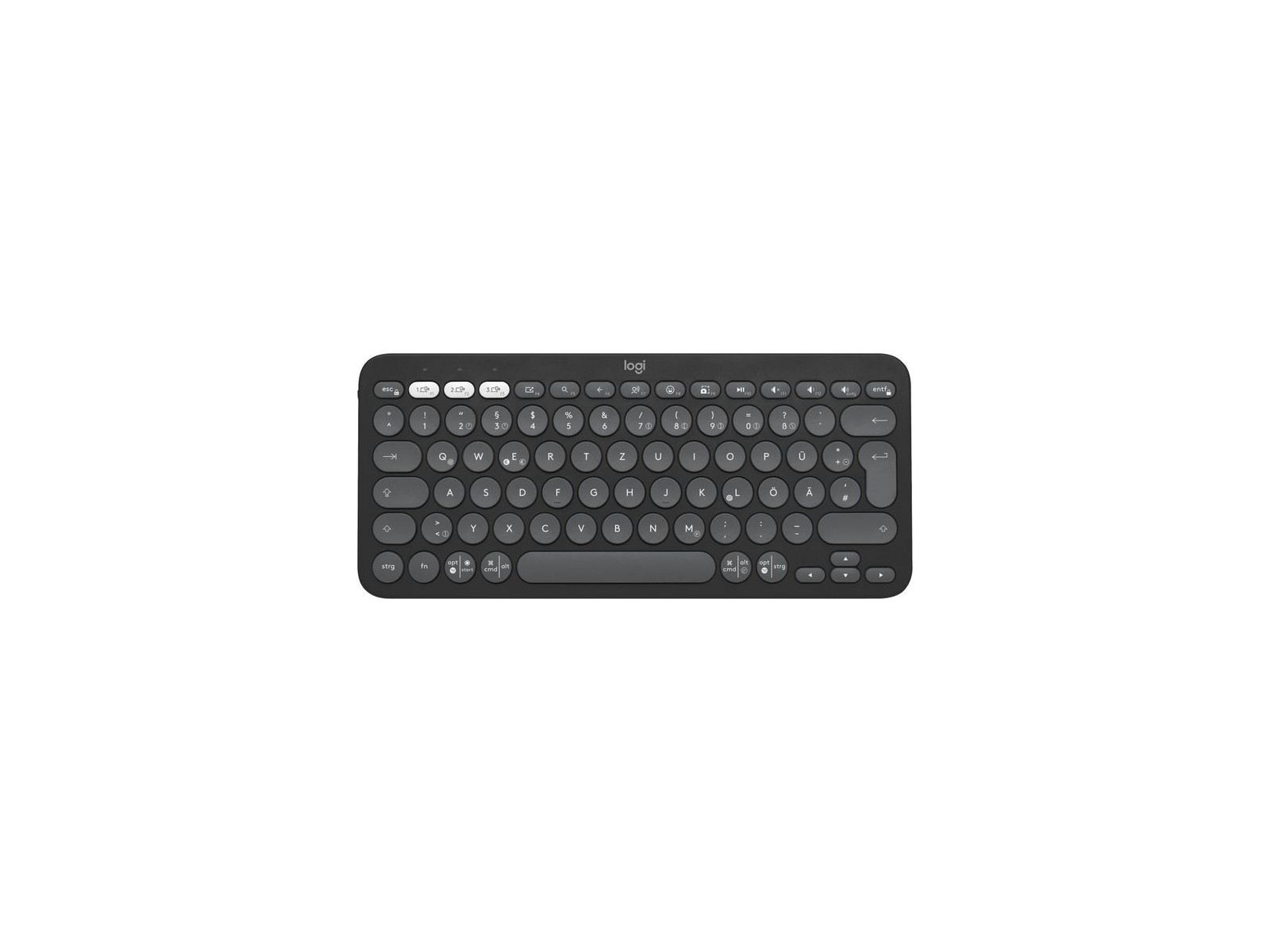 920-011795 920-011795 Logitech Pebble Keys 2 K380S Keyboard Rf Wireless + Bluetooth Qwertz German Graphite