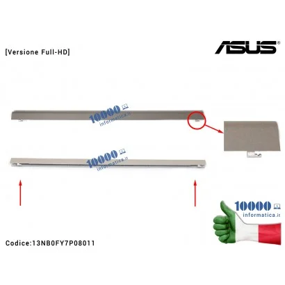 13NB0FY7P08011 Copri Cerniere Coperchio [Versione Full-HD] ASUS VivoBook X510 S510 (ICICLE GOLD) S510U S510UA S510UN S501UR X...