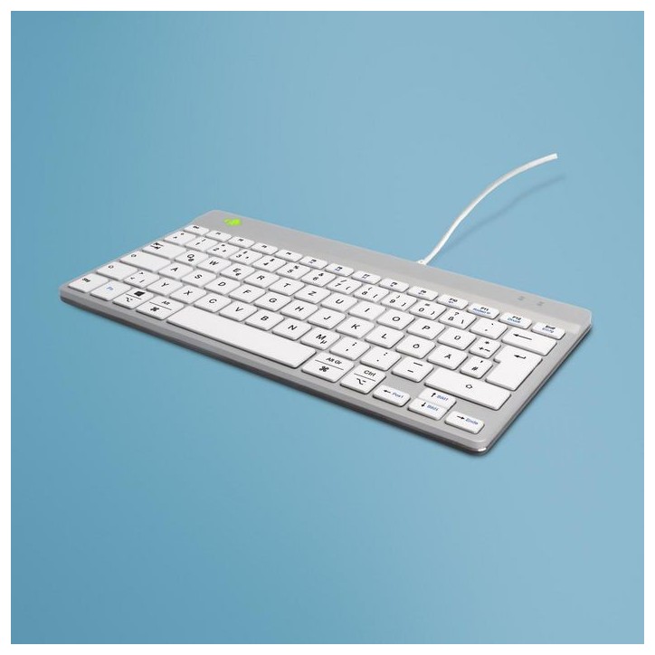 RGOCODEWDWH Compact Break ergonomic keyboard QWERTZ (DE), wired,