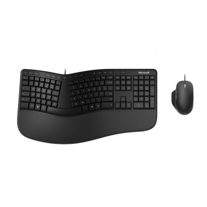 RJU-00009 RJU-00009 Microsoft Ergonomic Desktop Keyboard Mouse Included Usb Qwerty Nordic Black