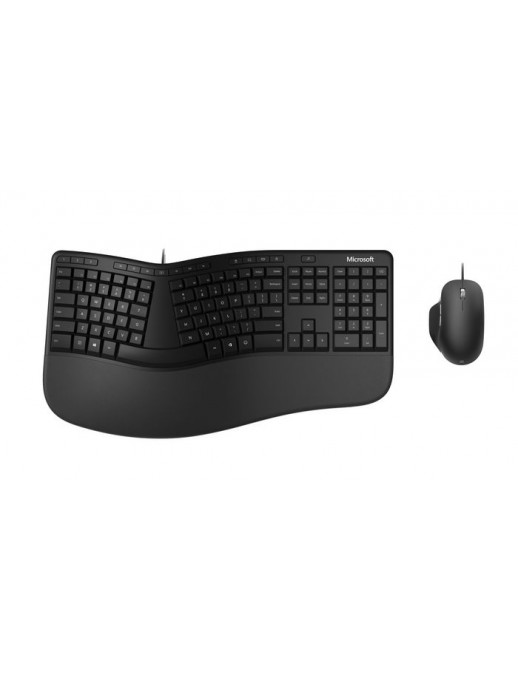 RJU-00009 RJU-00009 Microsoft Ergonomic Desktop Keyboard Mouse Included Usb Qwerty Nordic Black