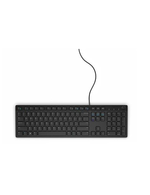 2V16M 2V16M Dell KB216 USB Wired Keyboard, Black, BB, Rusty, FR, Win 11 Primax, EMEA