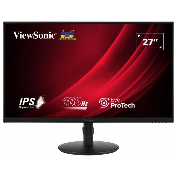 VG2708A ViewSonic 27" 16:9 1920 x 1080 FHD SuperClear® IPS LED Monitor with VGA, HDMI, DipsplayPort, USB, Speakers & Full Ergono