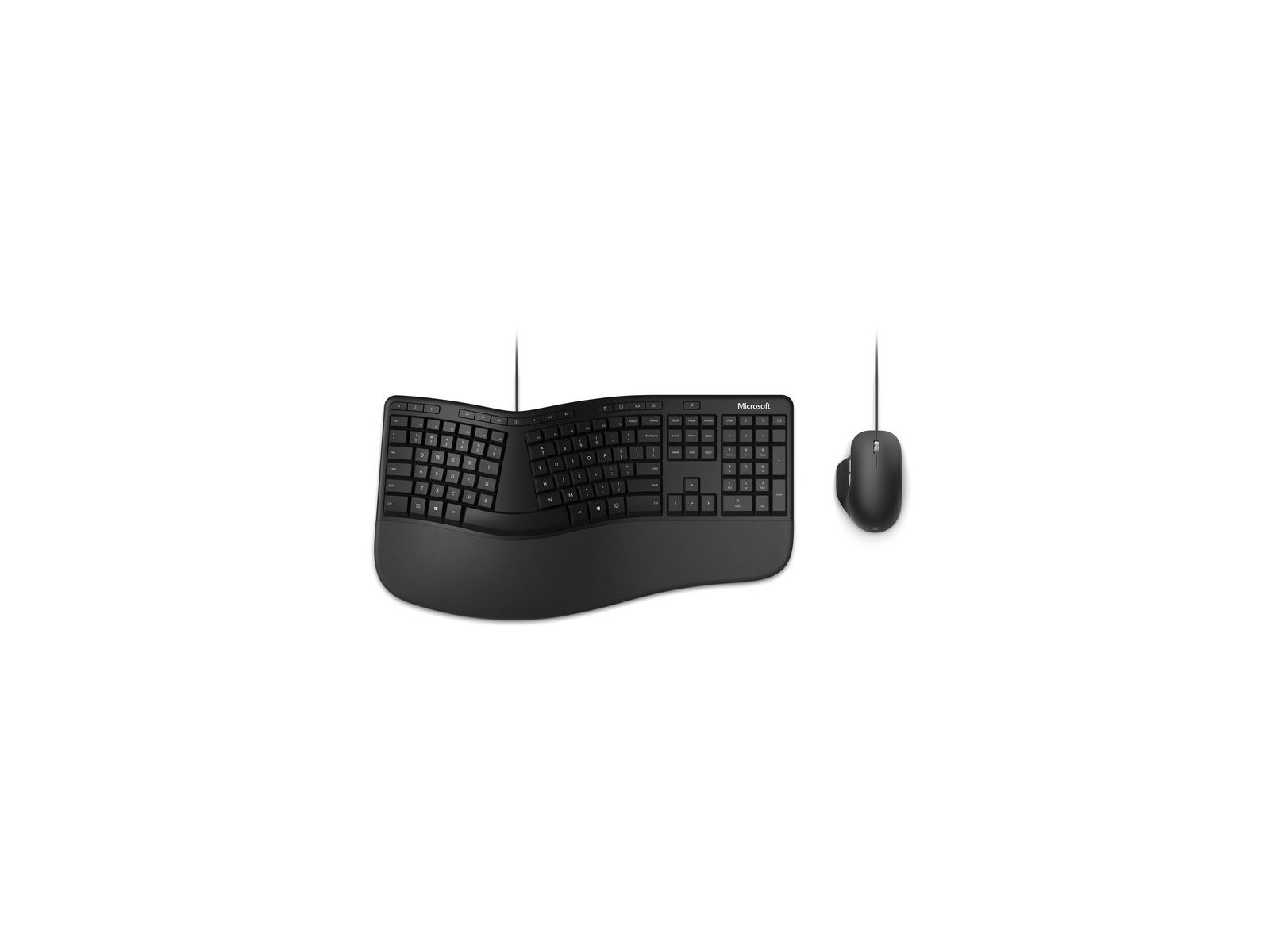 RJU-00006 RJU-00006 Microsoft Ergonomic Desktop Keyboard Mouse Included Usb Qwertz German Black