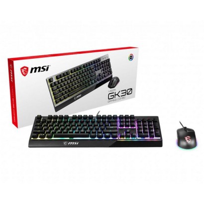 S11-04DE601-CLA S11-04DE601-CLA MSI Vigor Gk30 Combo Rgb Memchanical Gaming Keyboard + Clutch Gm11 Gaming Mouse GERMAN Layout...