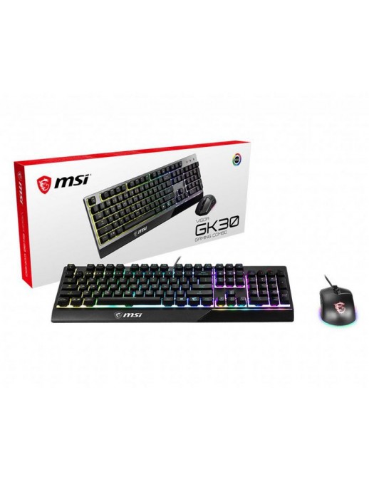 S11-04DE601-CLA S11-04DE601-CLA MSI Vigor Gk30 Combo Rgb Memchanical Gaming Keyboard + Clutch Gm11 Gaming Mouse GERMAN Layout...