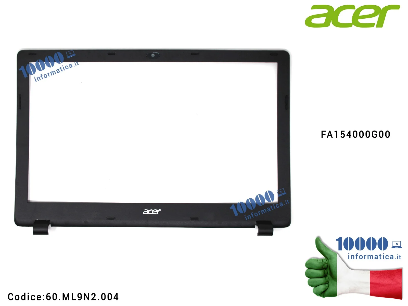 60.ML9N2.004 Cornice Display Bezel LCD ACER Extensa 2509 2510 Aspire E5-511 E5-521 E5-531 E5-551 E5-571 E5-572G V3-572 Travel...