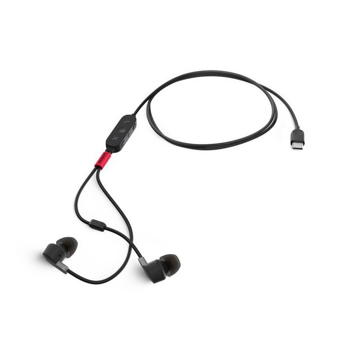 4XD1C99220 Lenovo Headphones/Headset Wired In-Ear Music/Everyday Usb Type-C Black