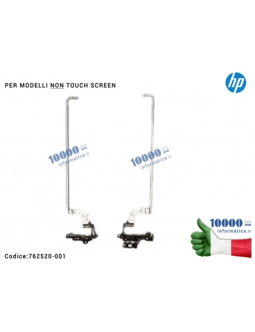 762520-001 Cerniere Hinges LCD [COPPIA] HP 15-P 15-K [R+L] FBY14001010 FBY14002010 762520-001