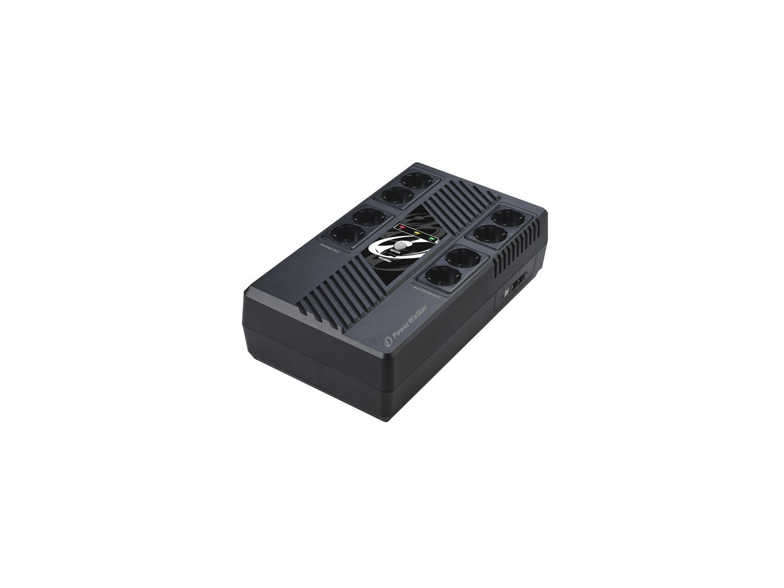 10121164 10121164 PowerWalker 600VA / 360W, 170-280 V AC, 50-60Hz, 1x 12V/7Ah, 8x CEE 7/5, 200x100x345 mm