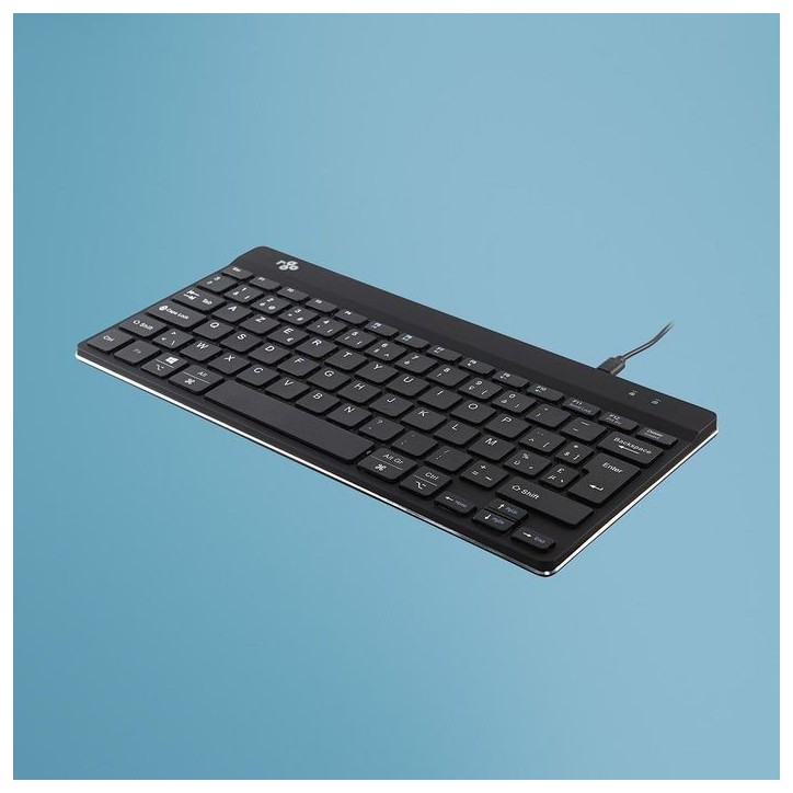 RGOCOBEWDBL R-Go Tools R-Go Compact Break Keyboard, AZERTY (BE), black, wired