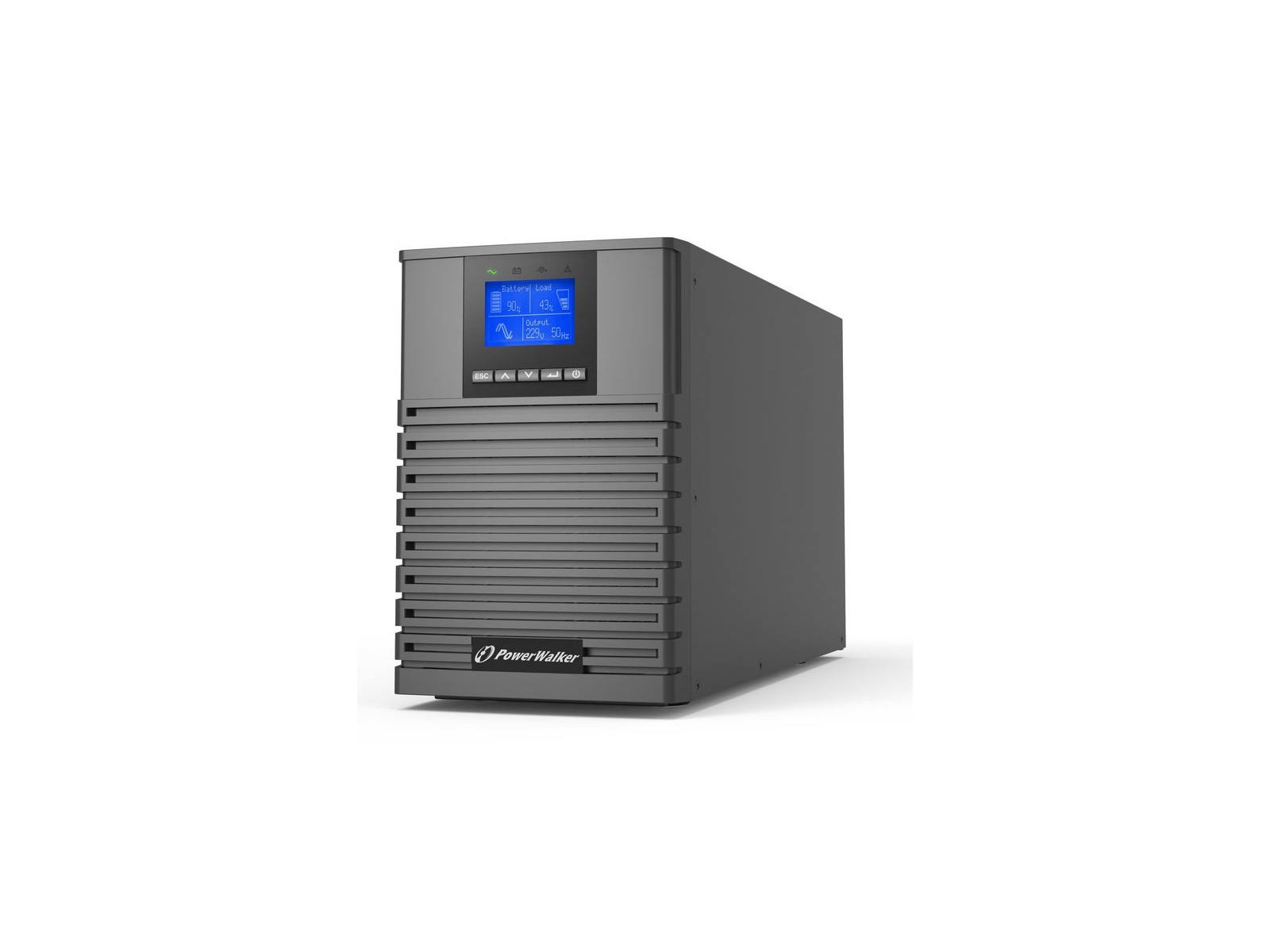 10122193 10122193 PowerWalker Online, 1500VA / 1500W, 4 x C13 Out, USB, RS-232, LCD 832853