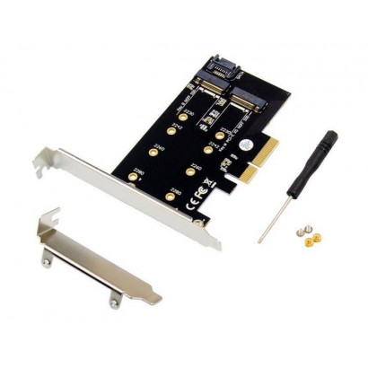 MC-PCIE-SSDADAPTER MC-PCIE-SSDADAPTER MicroConnect PCI-E X4 M.2 B & M Key NGFF SSD card