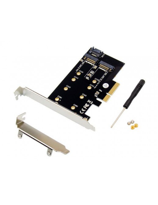 MC-PCIE-SSDADAPTER MC-PCIE-SSDADAPTER MicroConnect PCI-E X4 M.2 B & M Key NGFF SSD card