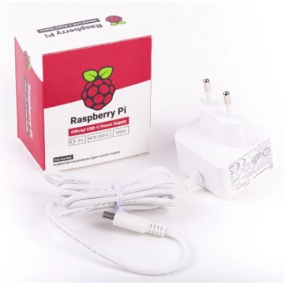 RPI4 PSU EU WHITE RPI4 PSU EU WHITE Raspberry Pi Pi Power Supply USB-C for RPI PS 15W WT EU