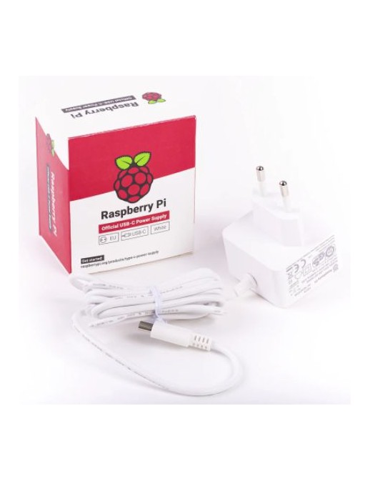 RPI4 PSU EU WHITE RPI4 PSU EU WHITE Raspberry Pi Pi Power Supply USB-C for RPI PS 15W WT EU
