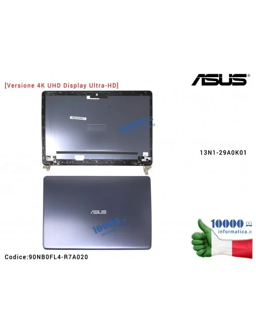 Cover LCD [Versione UHD 4K Ultra-HD] ASUS VivoBook Pro 15 X580 (SLATE GRAY) N580V N580VD N580 X580VD X580VN X580GD 13N1-29A0K01 