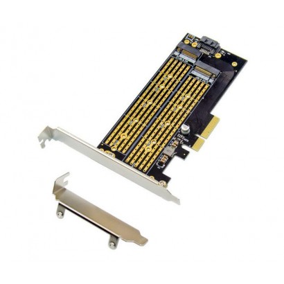 MC-PCIE-X4M2 MC-PCIE-X4M2 MicroConnect PCIe x4 M.2 B&M Key NVMe SSD Adapter