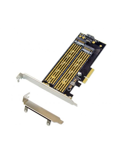 MC-PCIE-X4M2 MC-PCIE-X4M2 MicroConnect PCIe x4 M.2 B&M Key NVMe SSD Adapter