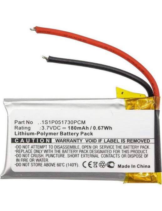 MBXWHS-BA032 MBXWHS-BA032 CoreParts Battery for Wireless Headset 0.6Wh Li-Pol 3.7V 180mAh Black, for Gn GN9330, Netcom 9330 1...