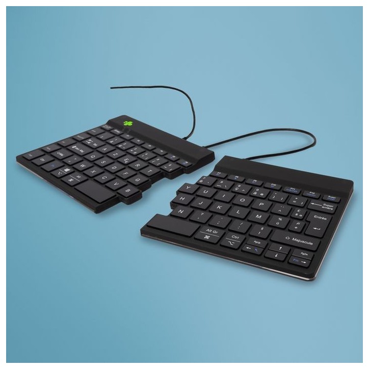 RGOSP-FRWIBL R-Go Tools R-Go Split Break Ergonomic Keyboard, AZERTY (FR), black, wired