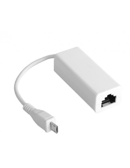 USBMICROETHB USBMICROETHB MicroConnect Micro USB to Ethernet, White