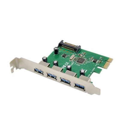 MC-USB3.0-T4B MC-USB3.0-T4B MicroConnect PCIe USB3.0 4-Ports Expansion Card VL805 PEXUSB314A2V2,