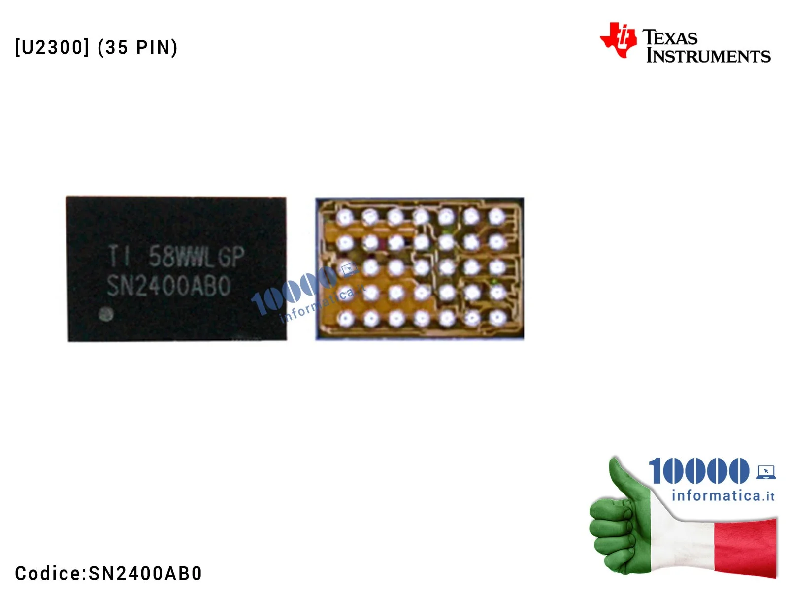 SN2400AB0 IC Chip SN2400AB0 Charging Controller USB Tigris SMD Fix Controllo di Ricarica per Scheda Madre iPhone 6S 6S+ Plus ...