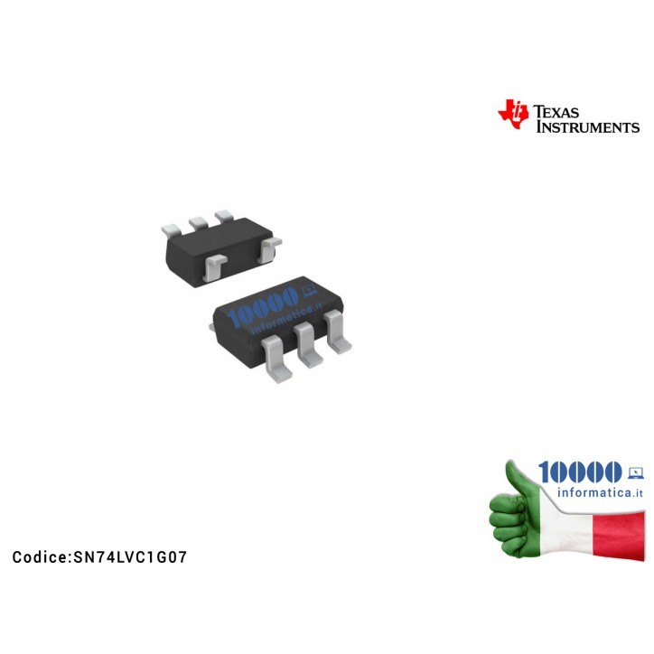 IC Chip TI SN74LVC1G07 CVF CV5 CVR SN 74 LVC 1 G 07 DCKR SOT23-5 SN74LVC1G07DCKR Transistor Single Buffer/Driver With Open-Drain
