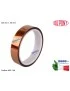12990 Nastro Adesivo Kapton [25mm x 30mt] Alte Temperature Polyimide Tape Protezione Scheda Madre Notebook Smartphone Tablet ...