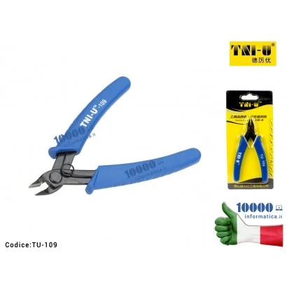 TU-109 Pinza Diagonale TNI-U TU-109 Tronchesino Di Precisione Alto Tenore di Carbonio Acciaio Inox con impugnatura antiscivol...