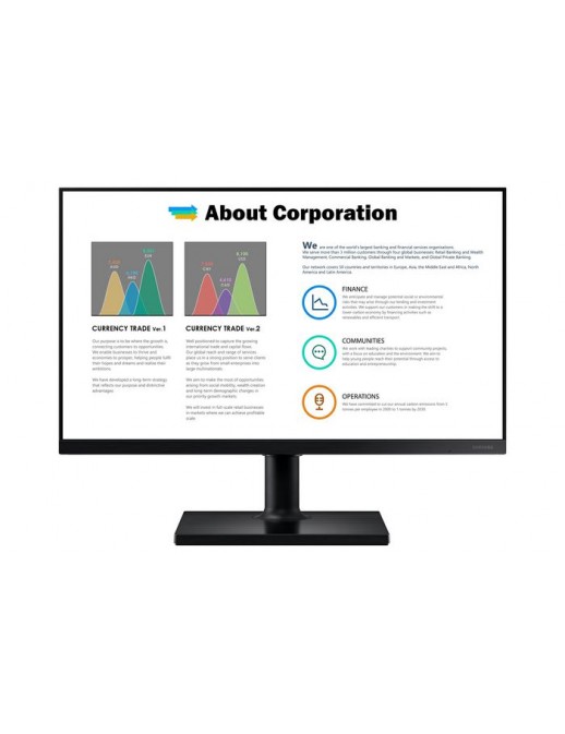 LF24T450FQRXXU LF24T450FQRXXU Samsung T45F computer monitor 61 cm (24") 1920 x 1080 pixels Full HD LED Black