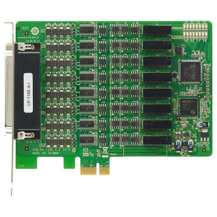 47529 Moxa 8 PORT RS-232/422/485 ASYNC PC CP-118E-A-I W/O CABLE