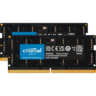 CT2K32G48C40S5 CT2K32G48C40S5 Crucial Memory Module 64 Gb 2 X 32 Gb Ddr5 4800 Mhz