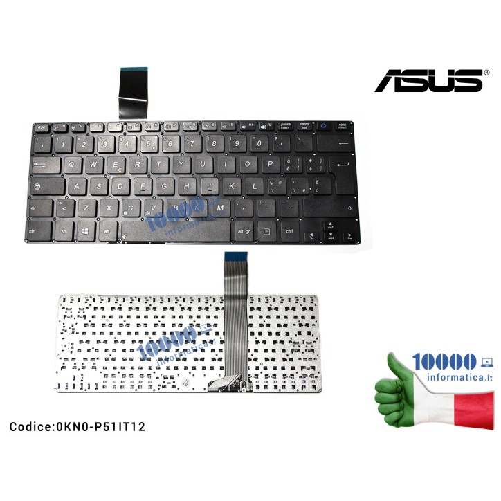 Tastiera Italiana ASUS Vivobook S300 S300C S300CA S300K S300KI [SENZA FRAME] [LOGO WINDOWS 8]