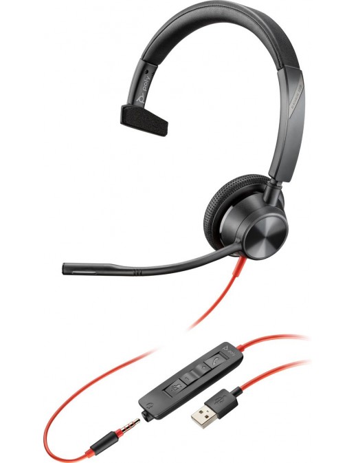 76J12AA 76J12AA HP Blackwire 3315 USB-A Headset 213936-101