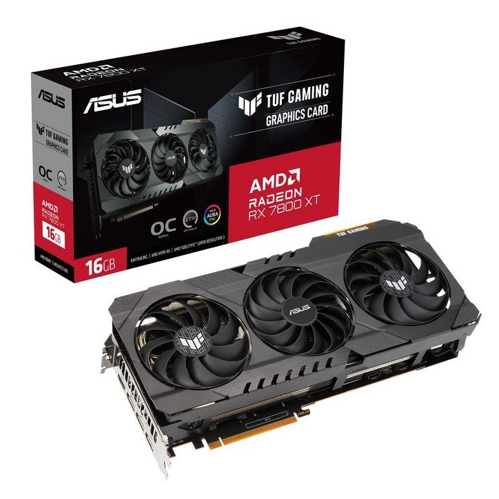 90YV0K70-M0NA00 Asus Tuf-Rx7800Xt-O16G-Og-Gaming Amd Radeon Rx 7800 Xt 16 Gb Gddr6