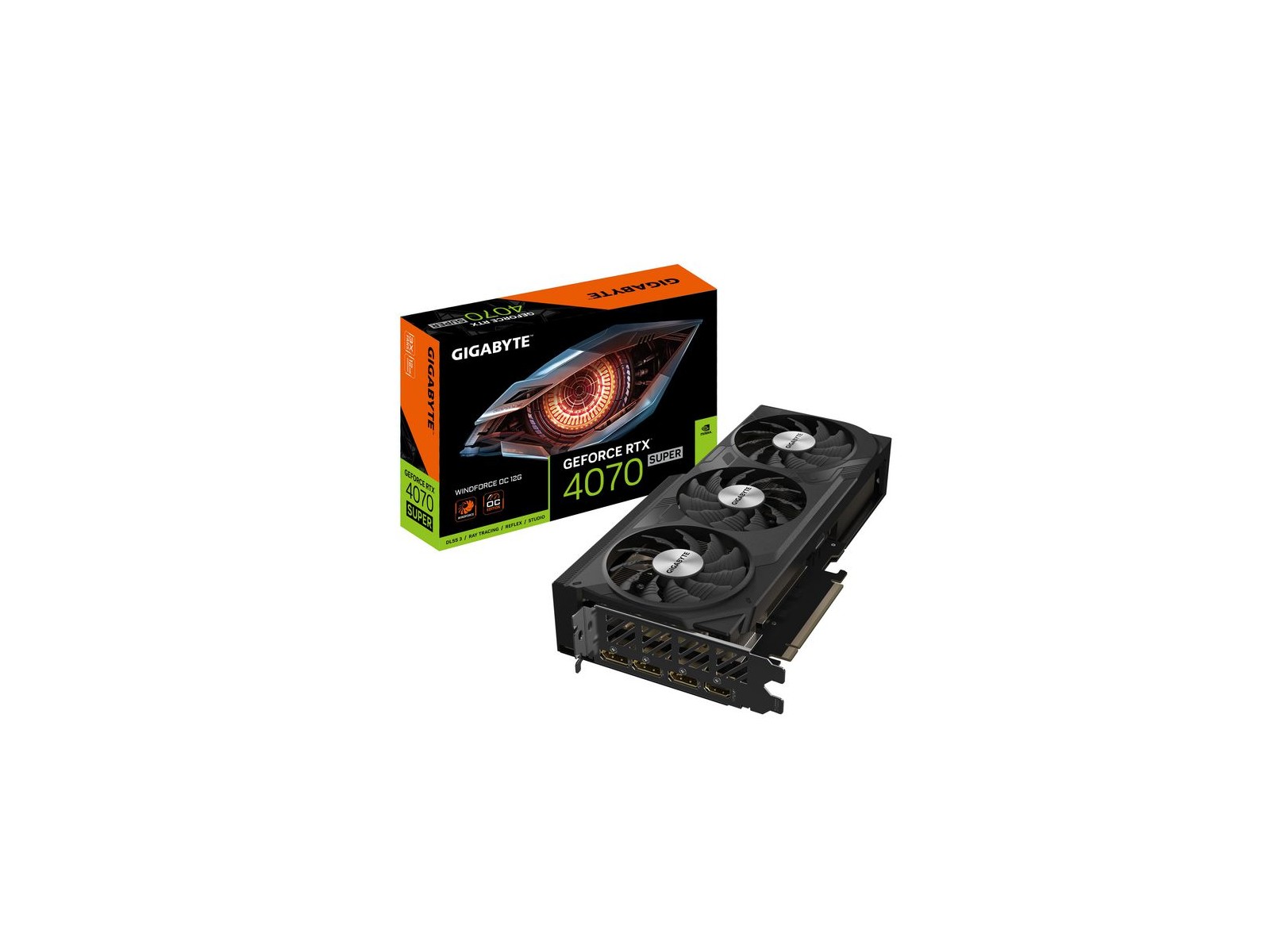 GV-N407SWF3OC-12GD GV-N407SWF3OC-12GD Gigabyte Geforce Rtx 4070 Super Windforce Oc 12G Nvidia 12 Gb Gddr6X